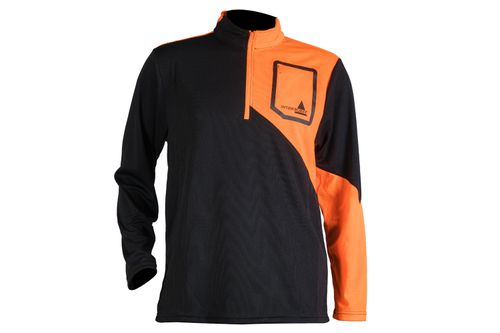 Funkční tričko IF, dlouhý rukáv, černo - oranžové