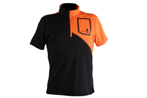 Funkční tričko IF, krátký rukáv, černo - oranžové