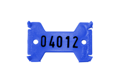 Plastový štítek jednořádkový SI - modrý