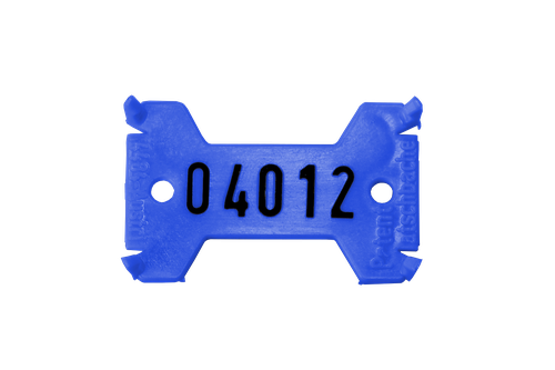 Plastový štítek jednořádkový SI - modrý