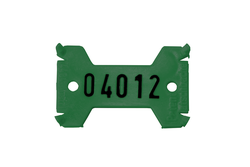 Plastový štítek jednořádkový SI - zelený