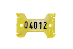 Plastový štítek jednořádkový SI - žlutý