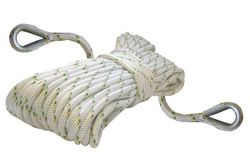 Polyesterové lano 12 mm s kovovými očnicemi, délka 300 m