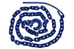 Řetězový úvazek modrý G100 8mm/ 2m, s jehlou