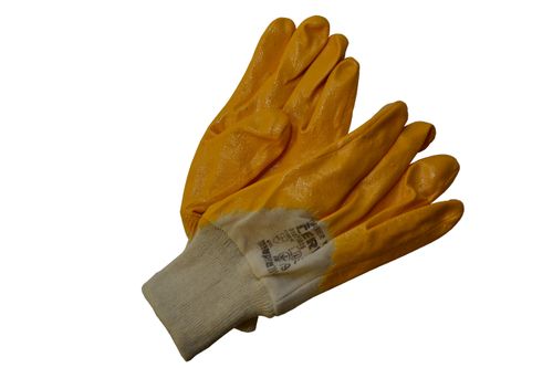 Pracovní nitrilové rukavice, žluté