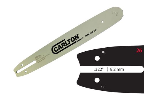 Vodící lišta CARLTON Semi-Pro Tip 14", .3/8" LoPro, 1,3 mm(1426N150PT)