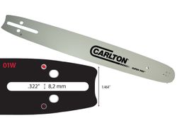 Vodící lišta CARLTON Super Pro 15", .325", 1,5 mm